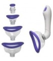 DOC JOHNSON BLOOM VENTOSA DE CLITORIS Y PEZONES / MORADO, BLANCO