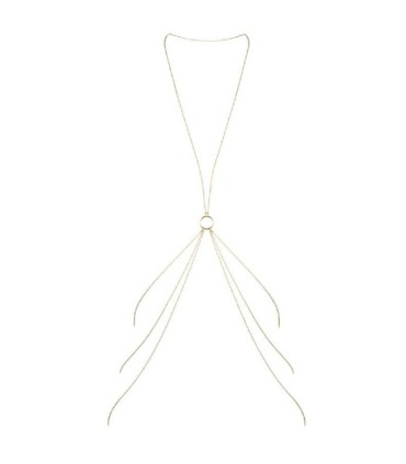 MAGNIFIQUE CADENAS METÁLICAS PARA EL CUERPO 8  DORADO