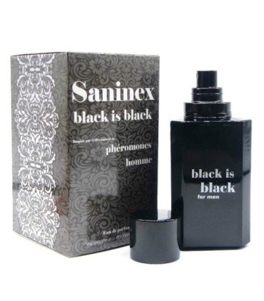 SANINEX BLACK IS BLACK PERFUME CON FEROMONAS HOMBRE