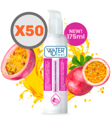 WATERFEEL LUBRICANTE BASE AGUA FRUTA DE LA PASIÓN 175 ML PACK 50 UDS
