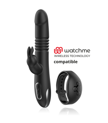BLACK&SILVER KENJI STIMULATING VIBE COMPATIBLE CON WATCHME WIRELESS TECHNOLOGY