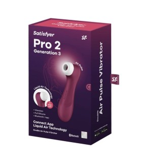 SATISFYER PRO 2 GENERACIÓN 3 - GRANATE BLUETOOTH & APP